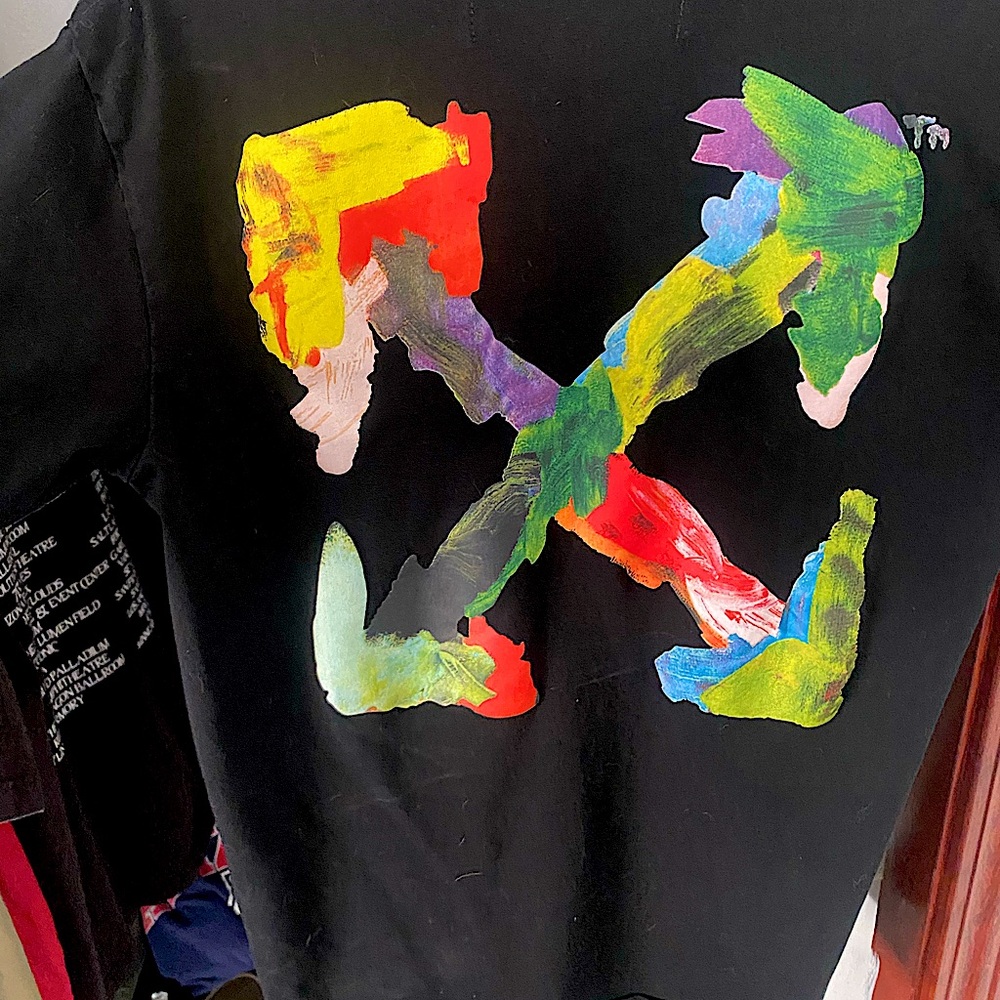 Off white brush tee shirt